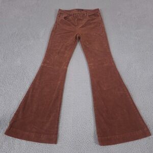 J Brand Pants Womens 30 Brown Bella Corduroy Kick Flare Mid Rise Stretch Casual